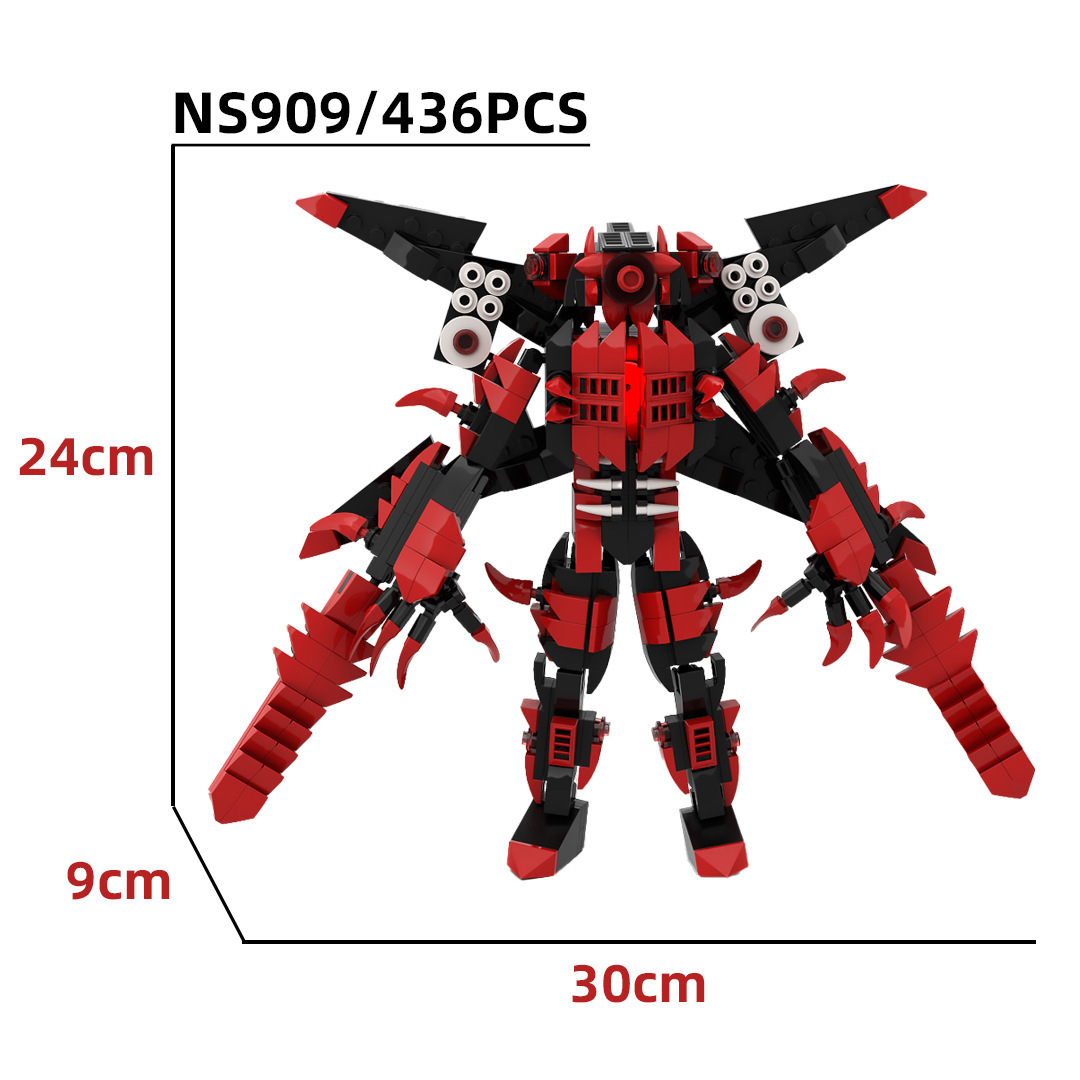 [Nuevo] Skibidi WC man building blocks Dark Audio man War Hammer Titan Monitor man building blocks