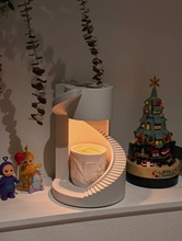 【白屿】旋梯无火香薰蜡烛融蜡灯卧室氛围灯节日礼物小夜灯