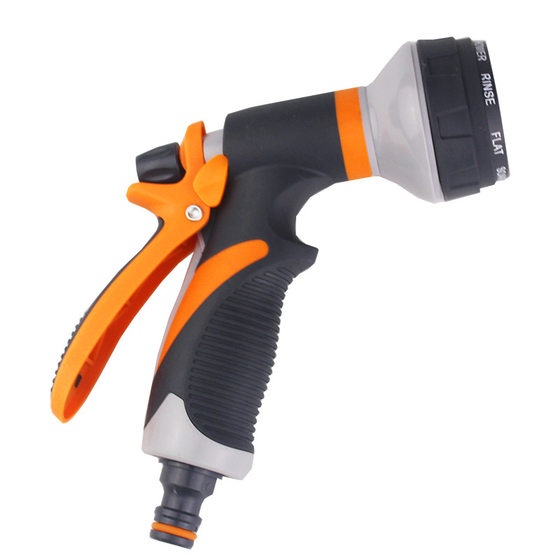 Multi-functional flower watering water gun soft glue garden watering nozzle garden vegetable high pressure car washing spray gun shower head