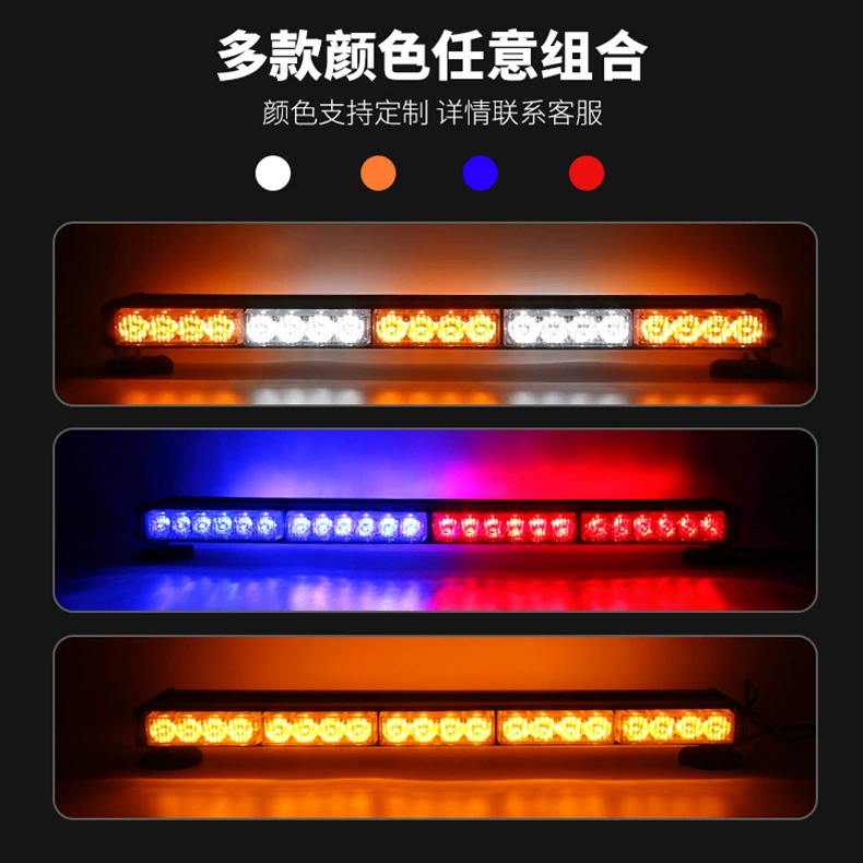 LED double row off-road travel lights, safe work nail sequins for hood