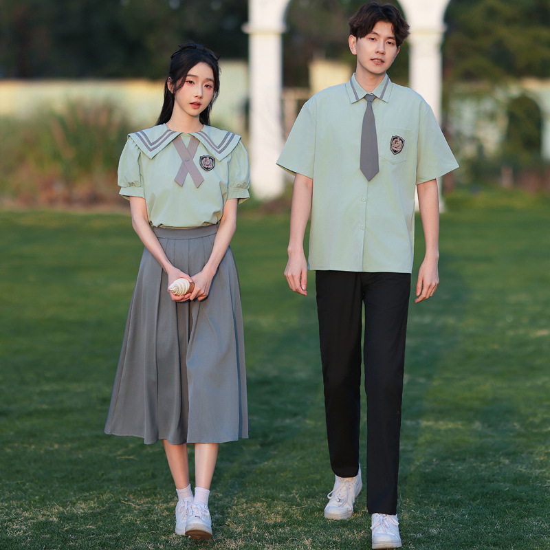 Summer New British College Style Junior High School Class Uniform Graduation Season Performance Uniform Student Photograph School Uniform suit