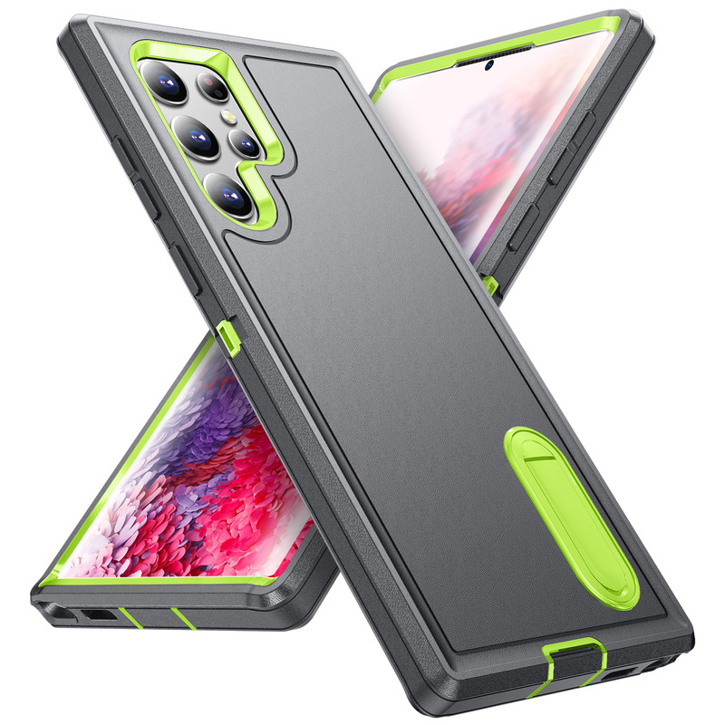 Amazon new defend three-in-one S22 ULTRA phone case S23 with dust plug factory Amazon new defend three-in-one S22 ULTRA phone case S23 with dust plug factory