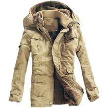 Men&#39s Winter Coat Hooded Outerwear Warm Fleece Jacket