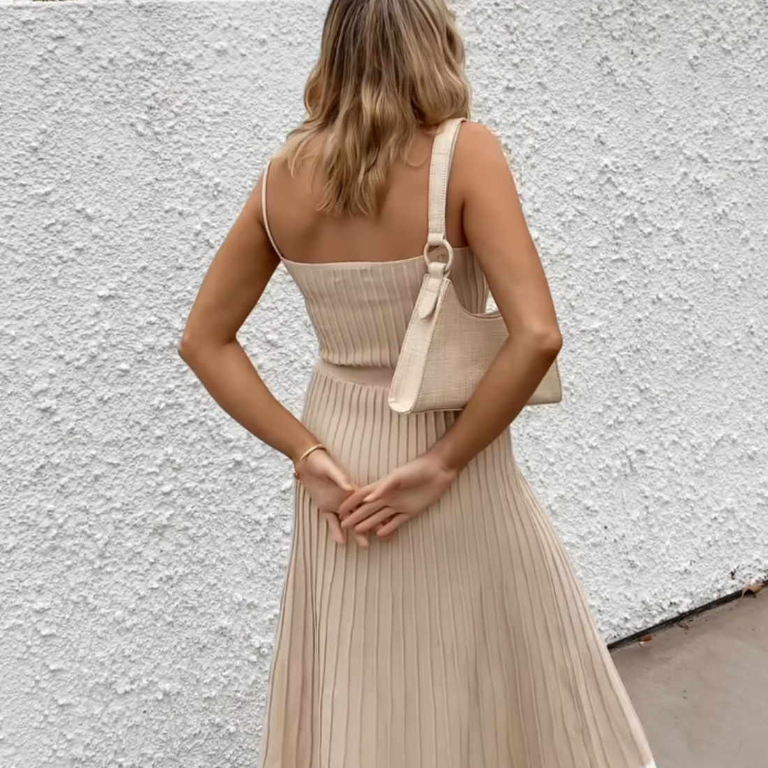 Women's Strap Dress Sexy Strap Backless Sleeveless Solid Color Maxi Long Dress Holiday Daily display picture 15