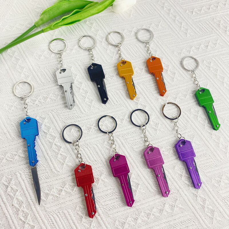 Amazon mini multi-function key knife pendant anti-outdoor key knife self-defense express knife keychain