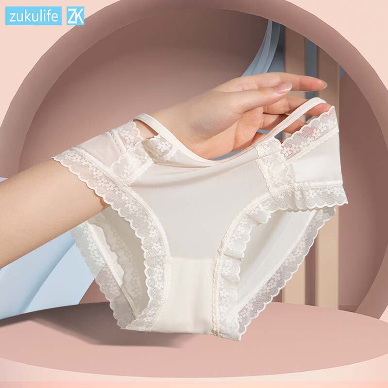Lace Panties for Women, Cool and Seamless, 7A Antibacterial Panties, Wholesale from Manufacturer, Breathable Briefs, Mid-Waist, Zodiac Year, Sexy