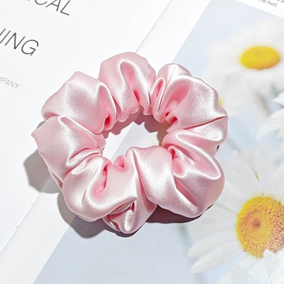 Saç üçün rezinlər: Hair Tie 4/6cm Large Size - 30mm-4cm-hair-tie-girly-pink