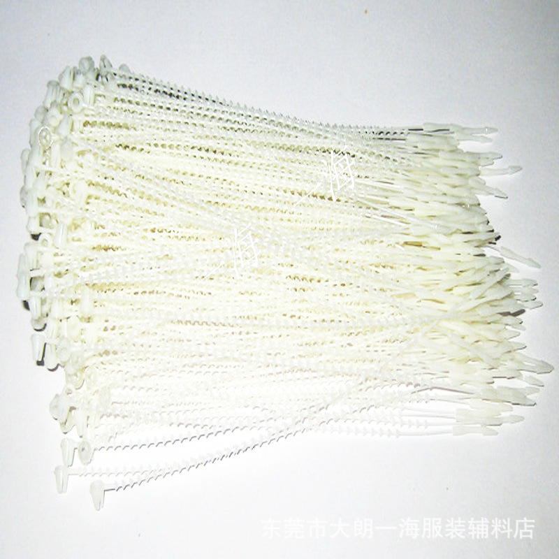 紮絲手穿膠針尼龍玩具紮帶 9寸7寸5寸尼龍珠帶塑料有珠透明子母扣