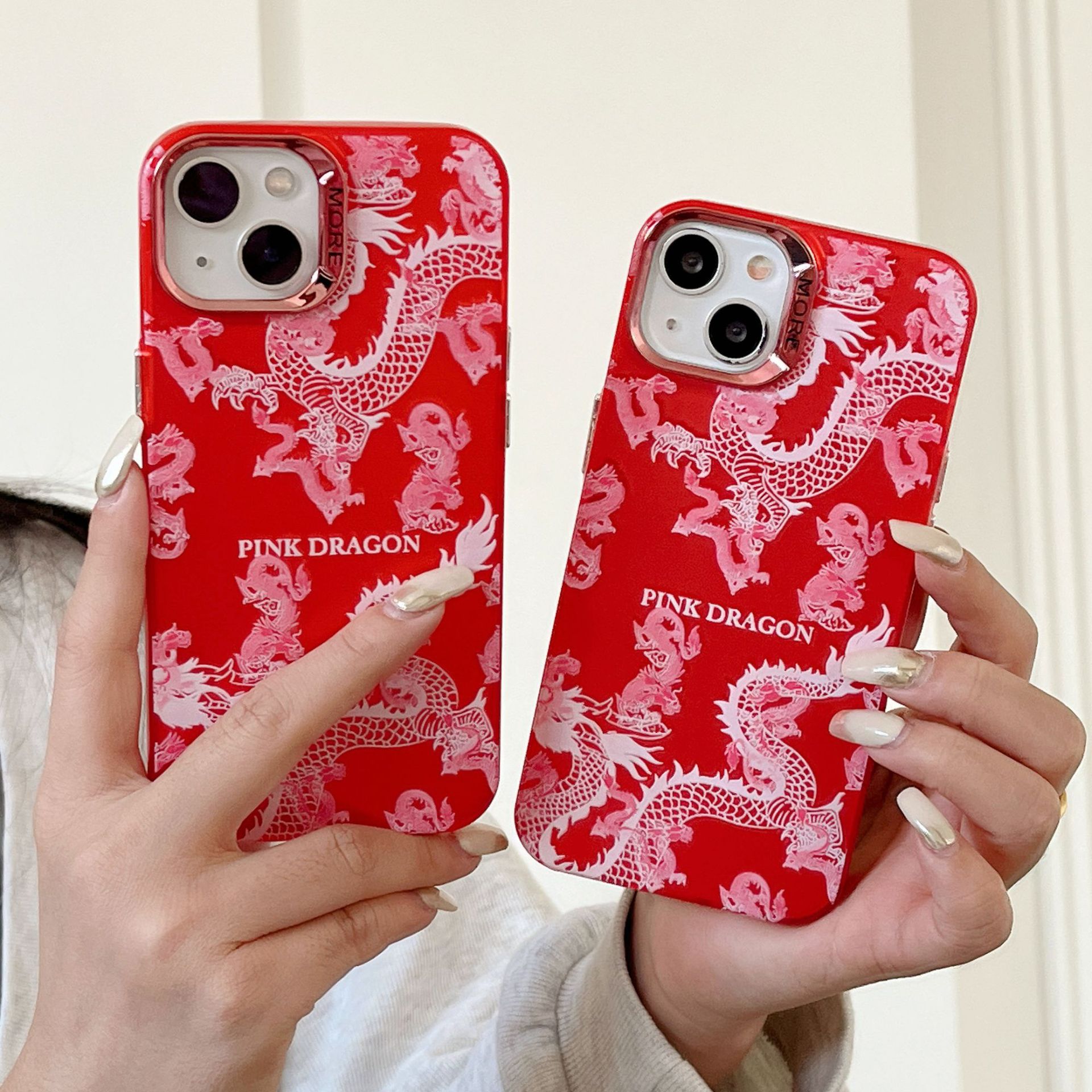 Red Dragon Phone Case For Iphone And Huawei Festive Design_voghion.com