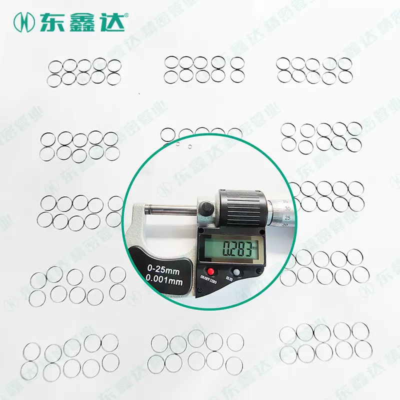 316L304不锈钢毛细管无毛刺超短切割定制 超细超薄不锈钢圆环垫片