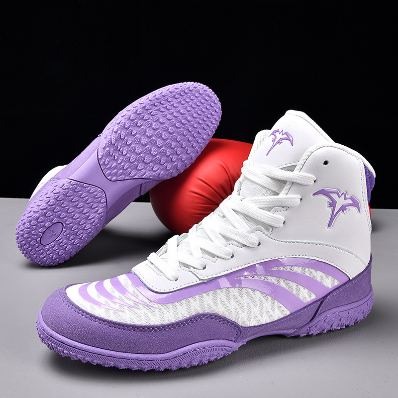 Professional Boxing Shoes, Sanda Fighting Shoes, Non-Slip and Wear-Resistant Martial Arts Training Boxing Shoes, Taekwondo Muay Thai Men's Fighting Shoes