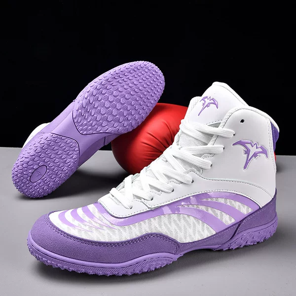 Professional Boxing Shoes, Sanda Fighting Shoes, Non-Slip and Wear-Resistant Martial Arts Training Boxing Shoes, Taekwondo Muay Thai Men's Fighting Shoes