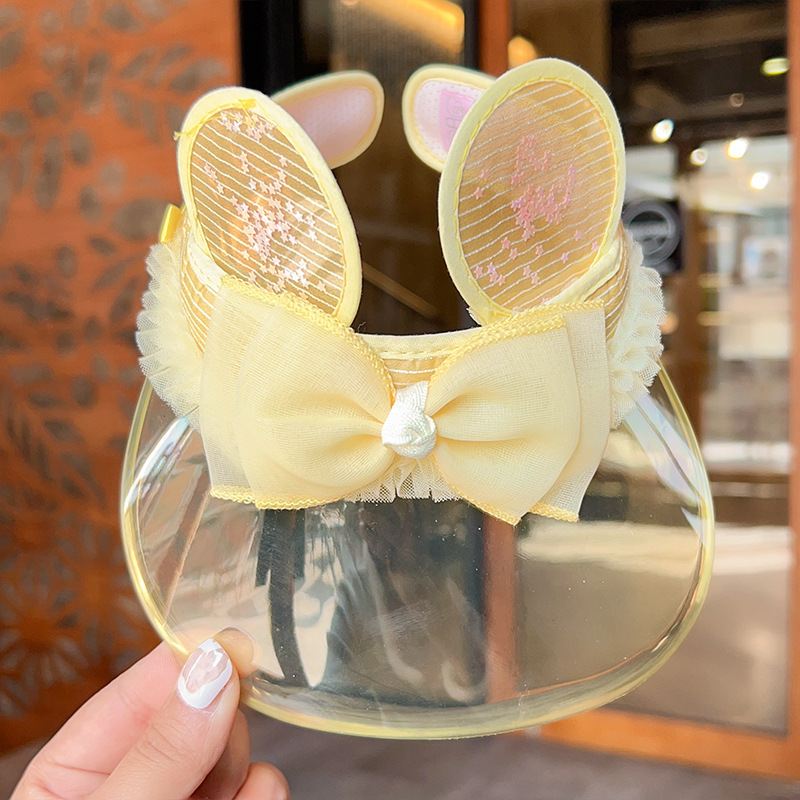 노란 마우스 귀 [투명 모자]]