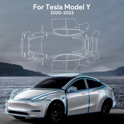 special for 20-24 Tesla: Car paint protective film - package-6-20-24-tesla-y