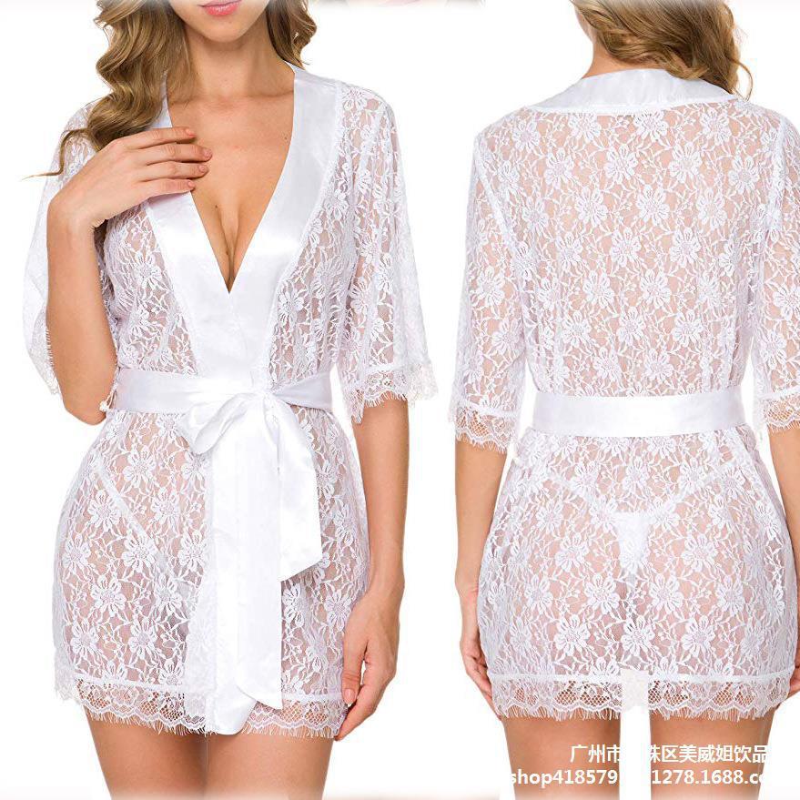 Sexy lingerie, sexy women's lace hollow-...