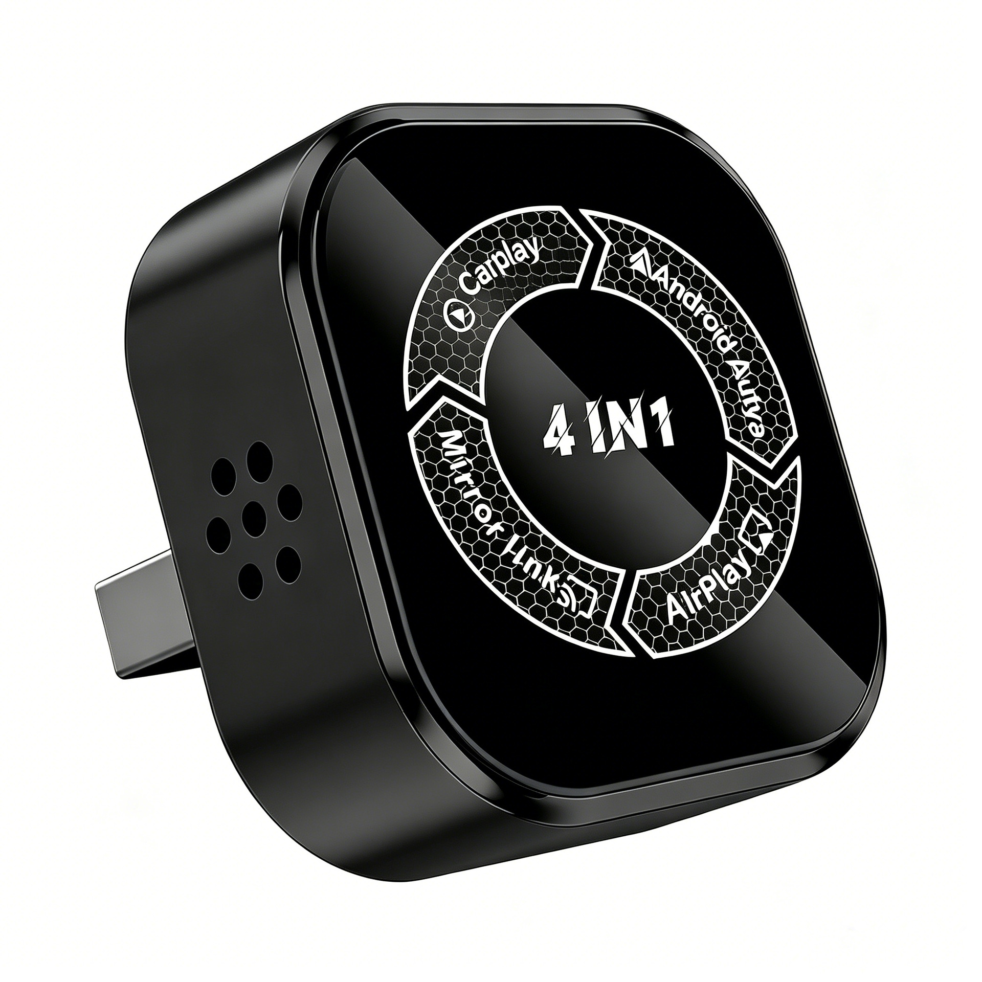 Cross-border four-in-one car-machine connectivity box, intelligent reverse control carplay module, screen mirroring carplay box
