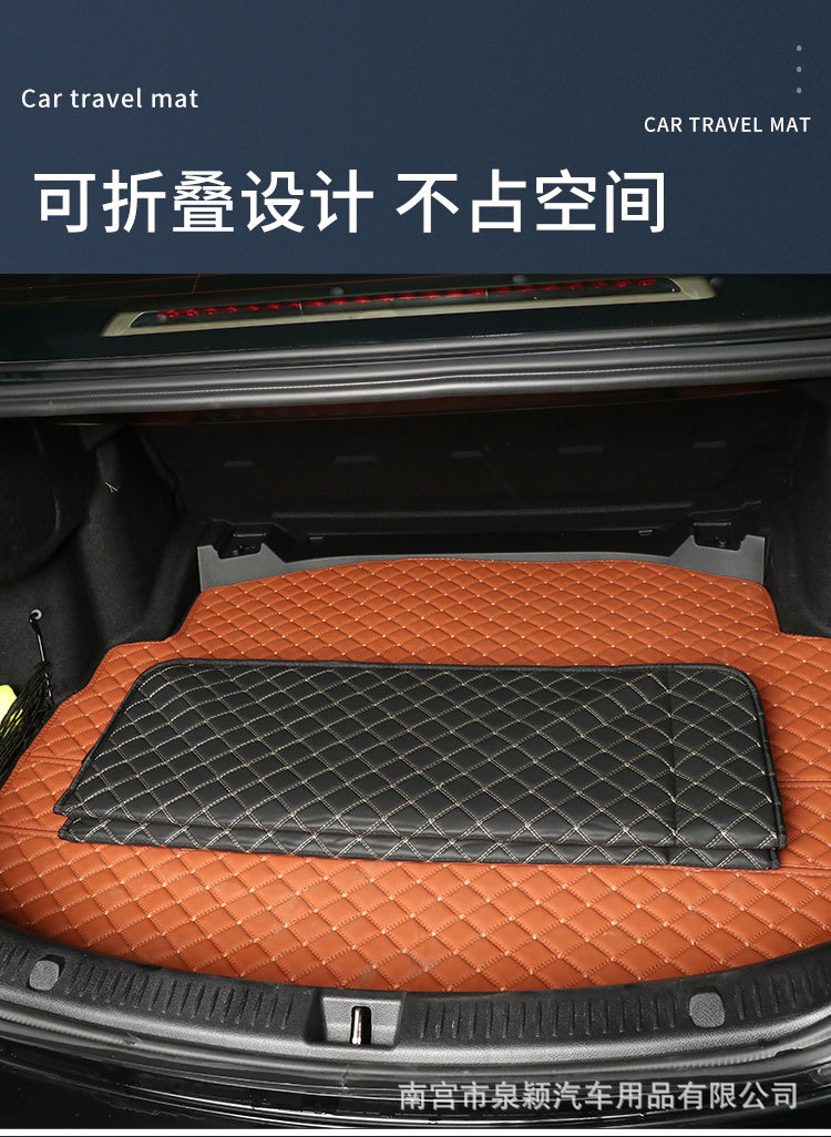 Inflatable-Free Foldable Car Mattress Rear Seat Cushion Car Universal Car Seat Cushion Chair Modified Bed Sleeping Rest Car Bed