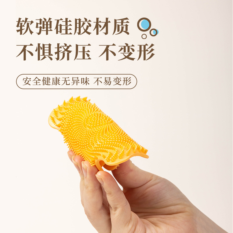 Silicone exfoliating cleansing milk for face washing from black…