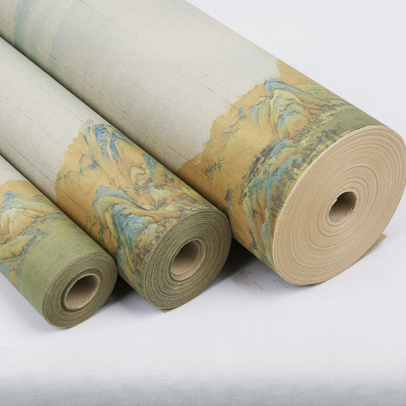 加厚微喷宣纸7-8分熟作品江山如画方格竖格毛笔书法长卷纸楷书小