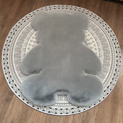 Floor Mat, Car Carpet - heather-gray-4560cm-bear