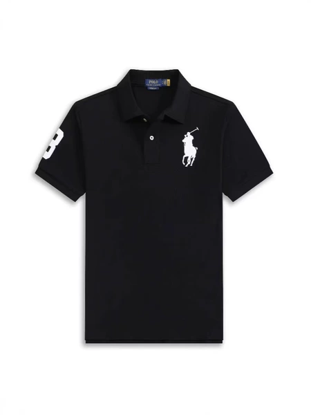 Black white polo