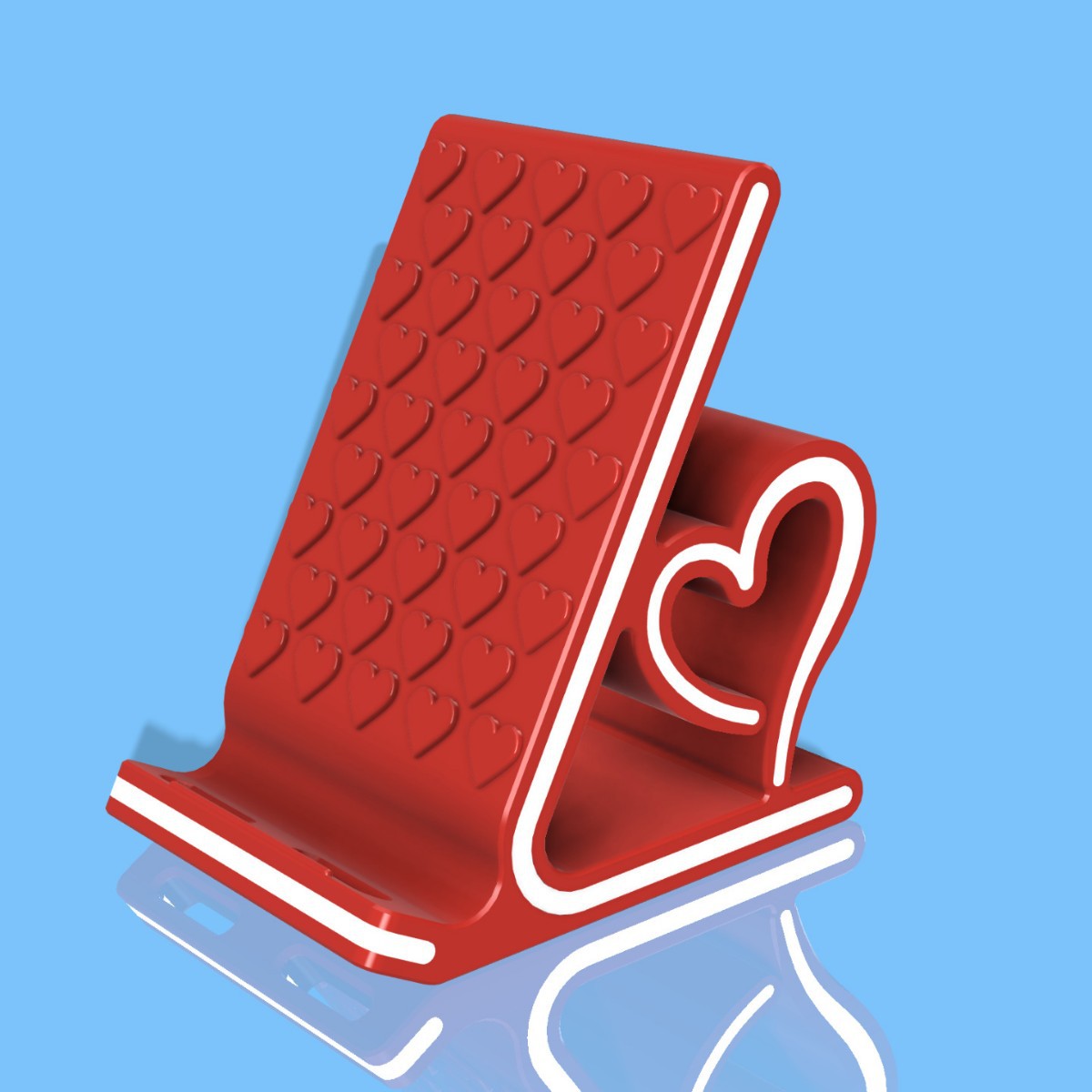 Impresión 3D el soporte del teléfono móvil creativo love tiene una forma hermosa y se puede utilizar para decorar el escritorio del hogar para decorar regalos de amantes.