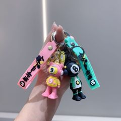 創意的で精巧なビリヤードのキーチェーンのカップルの子供のテーブルのボールの立体のキーは自動車の贈り物の包みのペンダントを掛けて卸売りします。