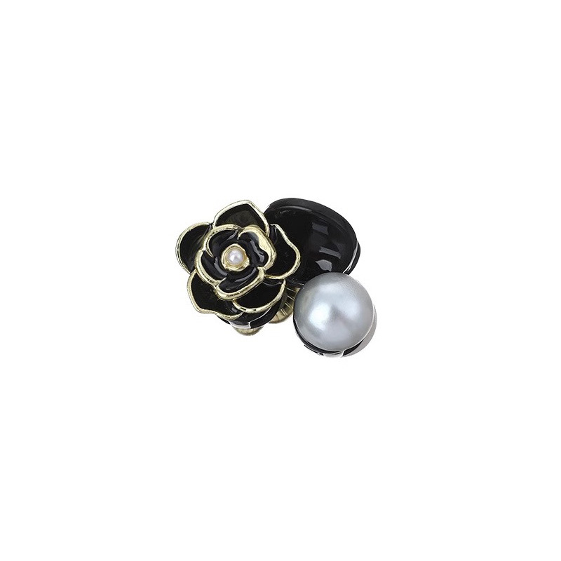 Camellia retro mini clip de agarre para mujeres peñas cortadas clip de cabello princesa clip de cabello para mujeres