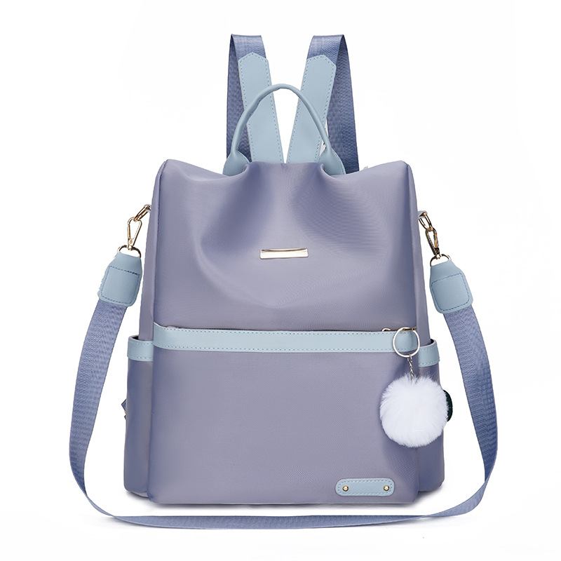 Fábrica al por mayor 2023 nueva mochila antirrobo casual para mujer moda contraste color al aire libre ligero mochila de doble uso marea