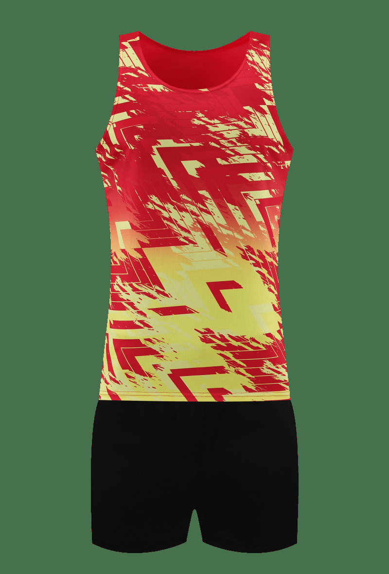 Trajes deportivos de atletismo, trajes de entrenamiento de voleibol de verano para hombres y mujeres, trajes de tenis de mesa, trajes de bádminton, impresión de fluorescencia de secado rápido