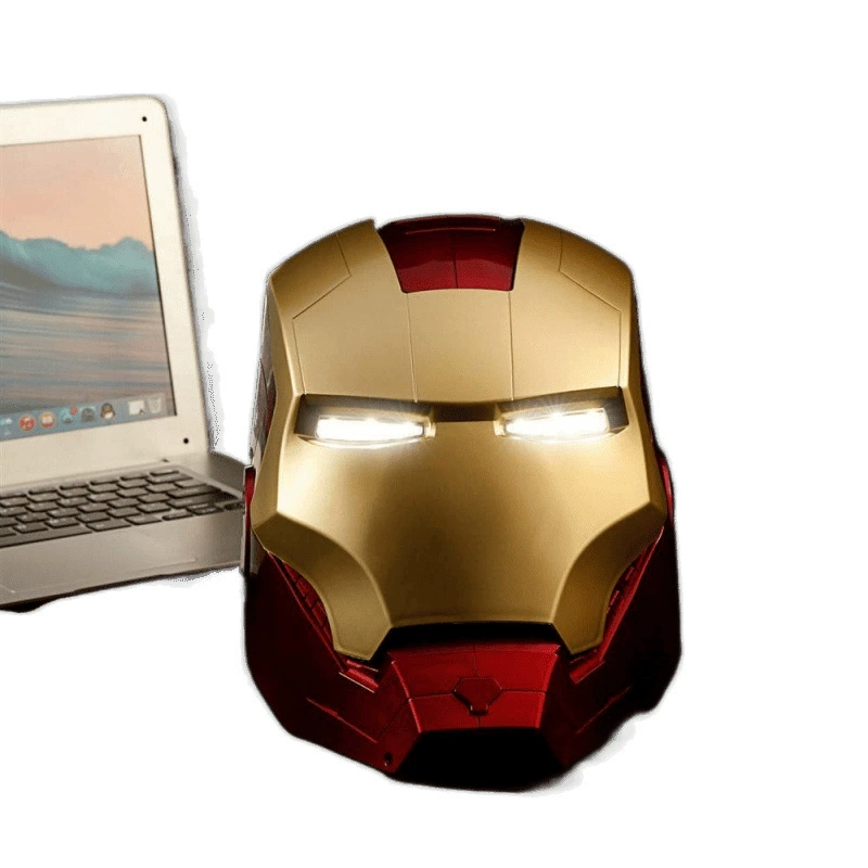 Зарядный Iron Man mk5 электрический многофункциональный шлем с открытием и закрытием, китайский и британский двойной голос, поддерживает сенсорное касание уха