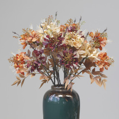 仿真花批發 中式花藝樣板房裝飾居家客廳擺設洋金鳳鳳凰花絹花