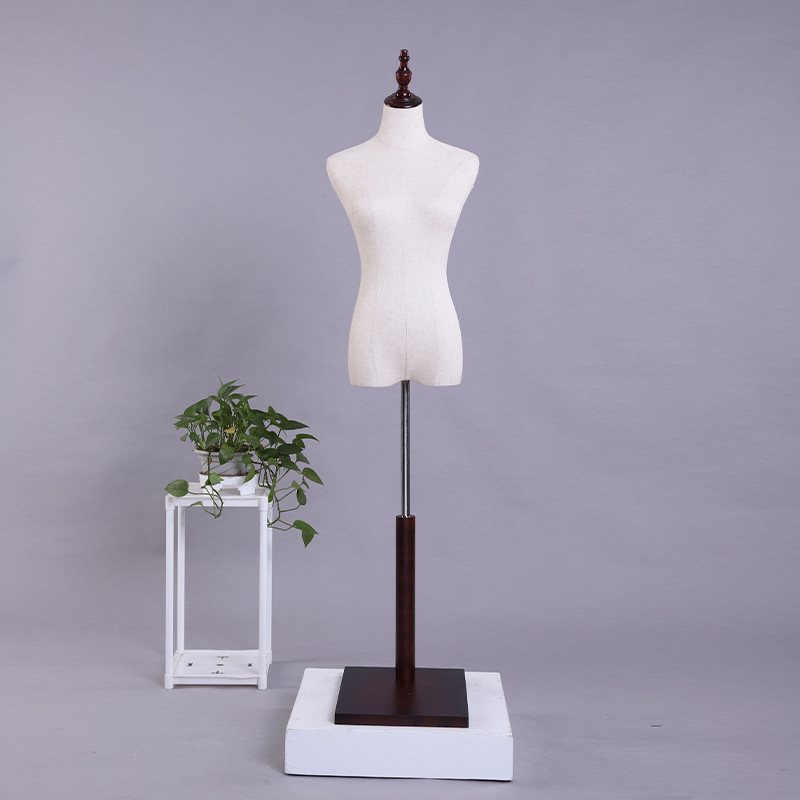 Maniquí Femenino de Medio Cuerpo Madera para Tienda de Ropa image 4