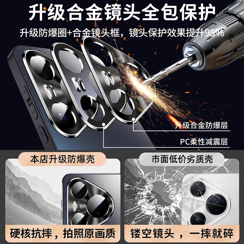 适用华为pura80pro手机壳新款p80pro+全包防摔Ultra磨砂镜头简约p|undefined