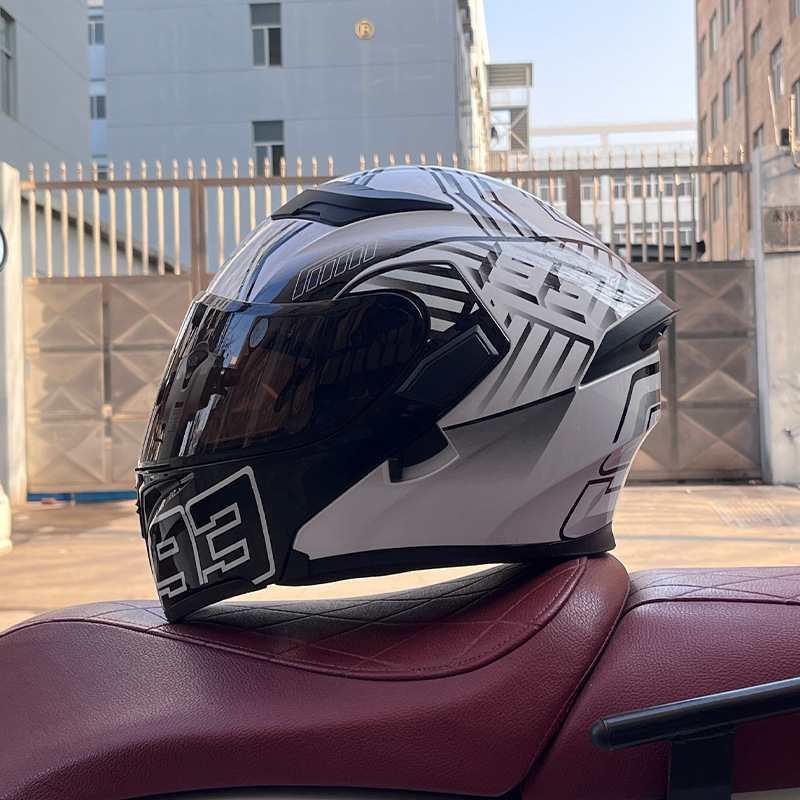 JIEKAI 3C certificado casco de motocicleta para hombres y mujeres casco completo de motocicleta casco de exposición Bluetooth casco de coche eléctrico