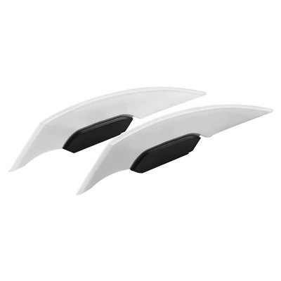 Motorcycle Scooter Wind Wing Modification Accessories Electric Vehicle Decorative Wind Wing Wind Knife Anti-Scratch Claw-Shaped Side Wind Knife (Motosiklet ləvazimatları və aksesuarları) - white-small-size-2-piecesset