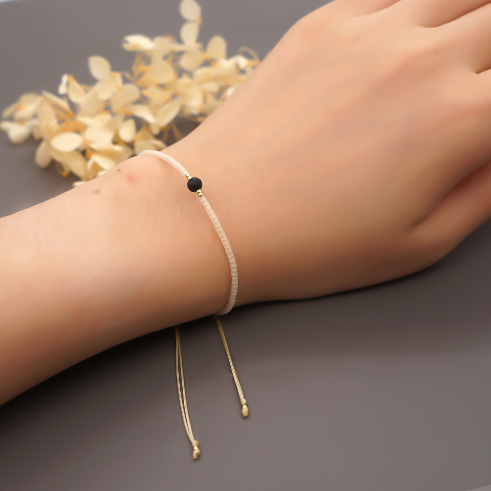 Beaded Material 1 Piece Simple Style Round Beaded Pearl Women's Bracelets