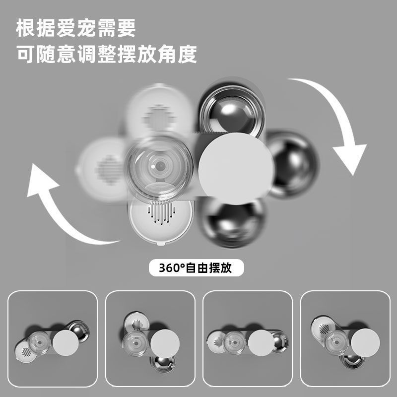 猫狗自动喂食器饮水一体双碗防卡粮大容量宠物喂食器猫咪饮水机|undefined
