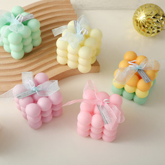 Rubik's Cube Aromatherapy Candle Wholesale Souvenir Creative Home Living Room Bedroom Decoration Set Gift Rubik's Cube Candle