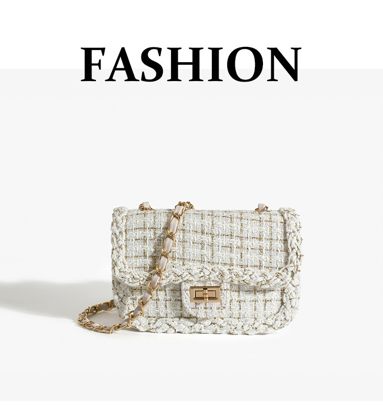 Women's Woolen Crossbody Bag Small Shoulder Bag Elegant Design_voghion.com