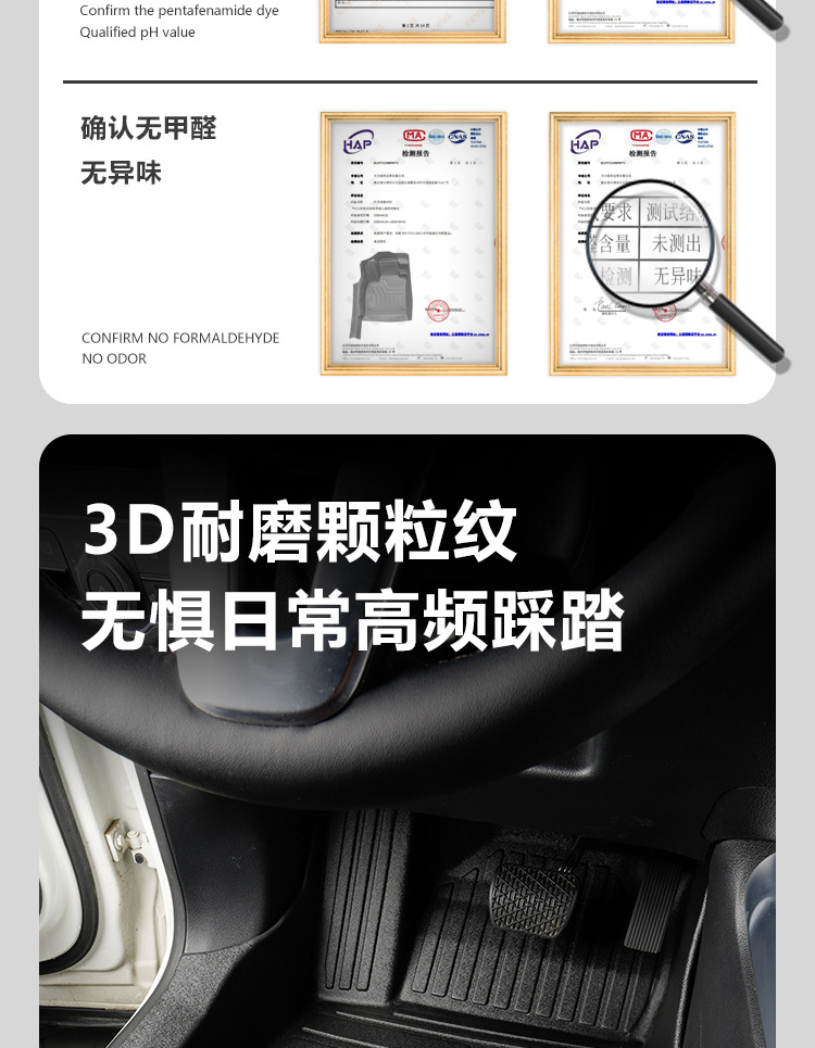 Suitable for Mercedes-Benz GLB five-seater/seven-seater, full coverage for the front two rows including door sills, 20-26 models, TPE car floor mats