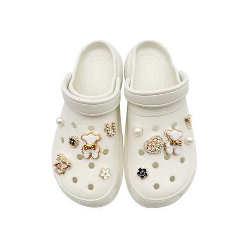 Crocs DIY accessories cartoon bear decorative buckle three-dimensional shoe flower removable shoe buckle cross upper accessories