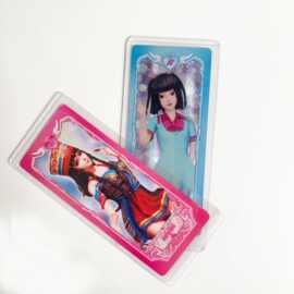 叶罗丽卡片保护套覆膜硬卡套卡夹防尘硬胶套厂家直销