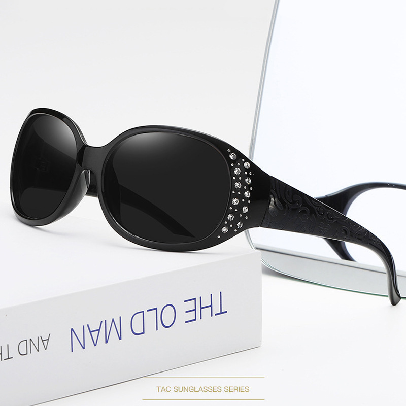 New Polarized Sunglasses Fashion Diamond Sunglasses European and American Women Retro Trendy Spot Glasses Frame Wholesale A008