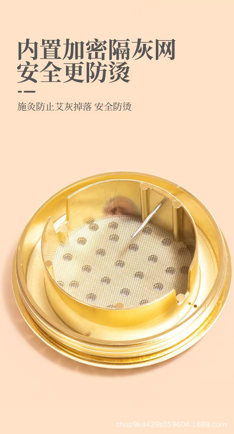 Brass Meridian Gua Sha Massage Brush Full Body Scraping Tool for Abdomen Shoulder Neck Legs Waist Moxibustion Back Care in use