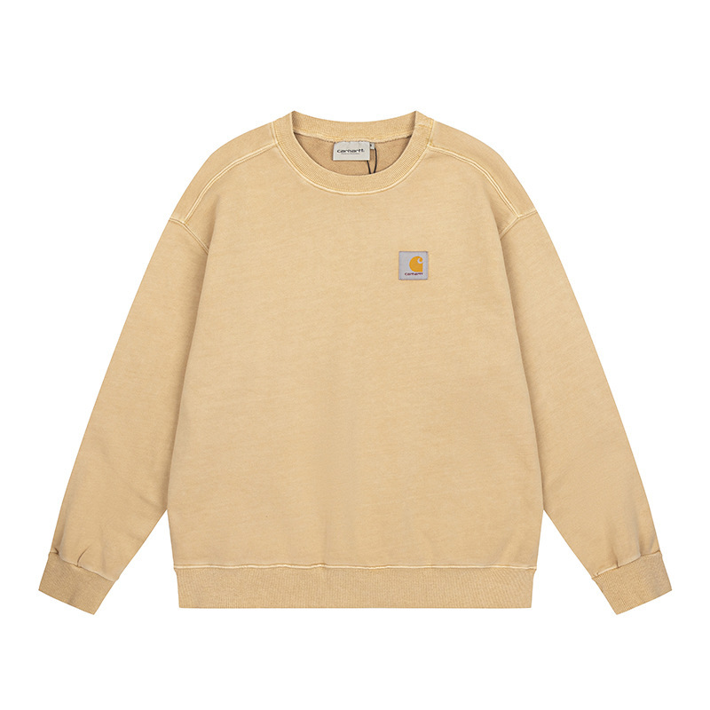 Cross-border CarharttWIP Carhart 24ss Autumn Classic Washed Old Men's and Women's Crewneck Sweater