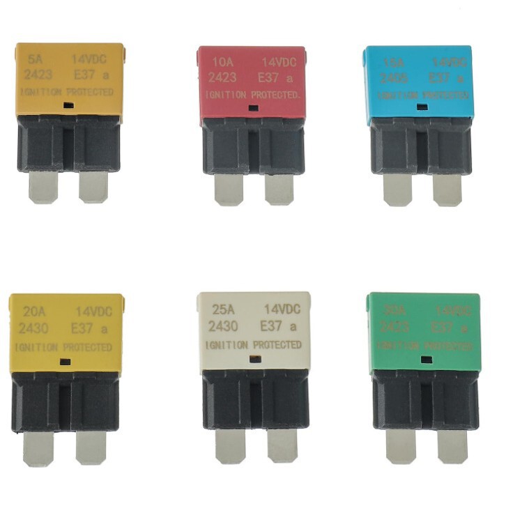 5A-30A Car Fuse Resettable Fuse Automatic Recovery Insurance Ato Medium Fuse 14Vdc