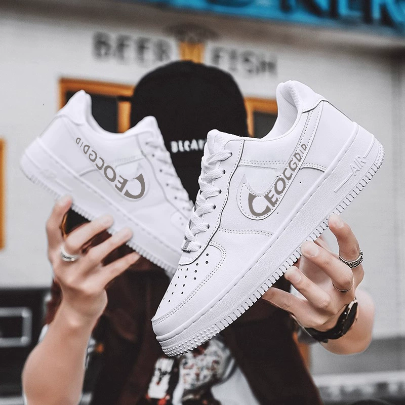 ISNSPNO Putian Putian Pure Оригинал Air Force One AF1 Чистый белый полностью черный цвет пшеницы