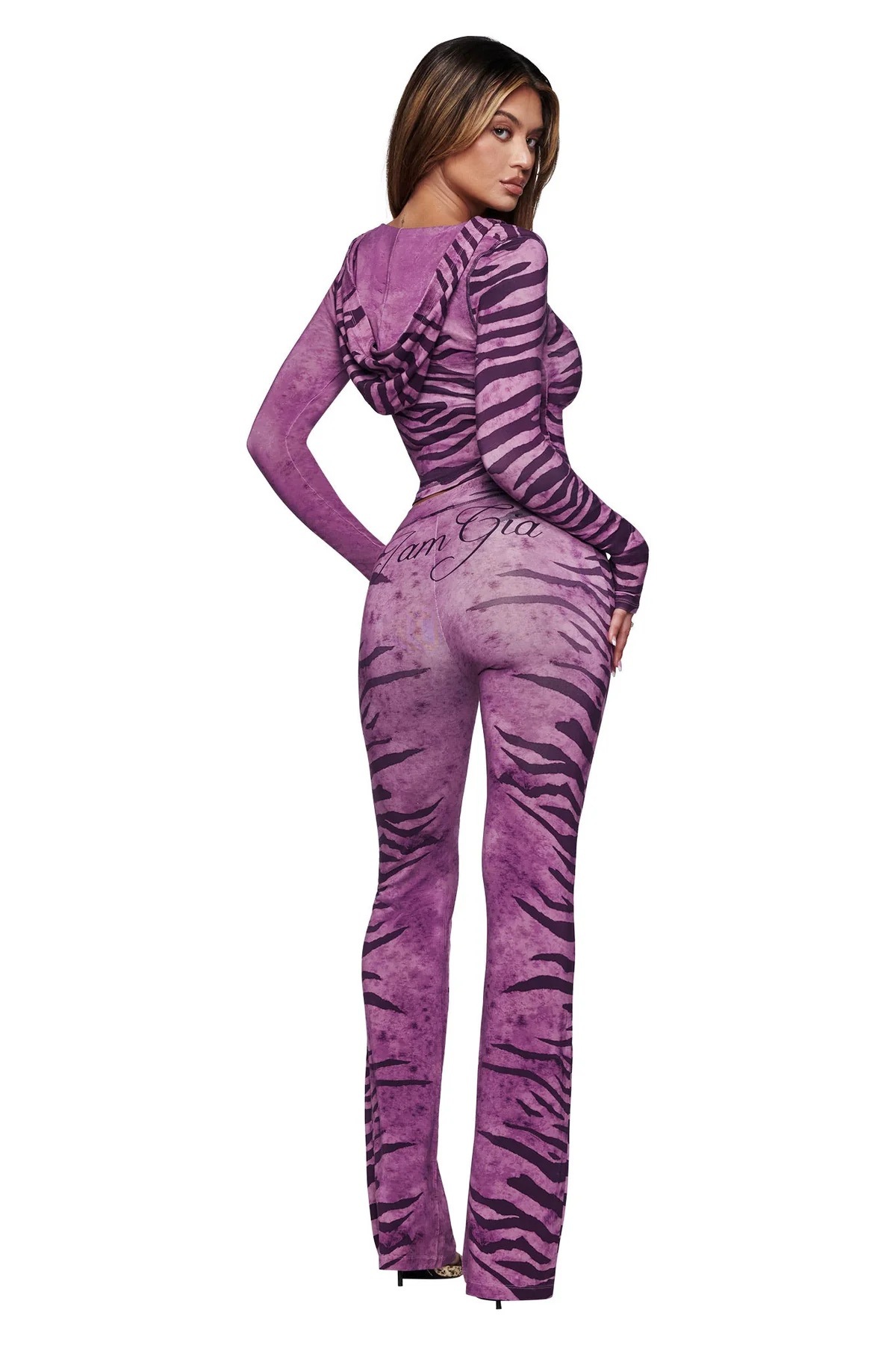 Purple zebra print / S
