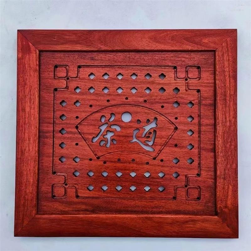 盖板嵌入式配件中间板盖好茶台实木茶桌质量面板茶盘家用漏水